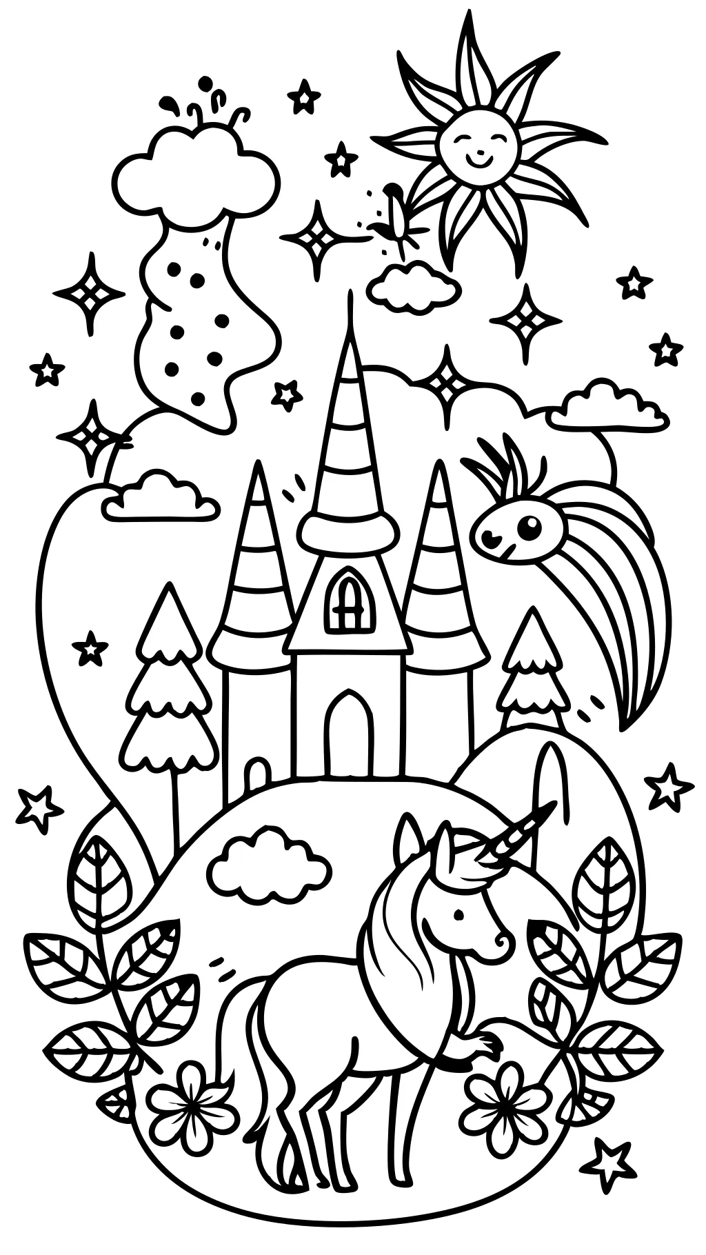 mystical coloring pages